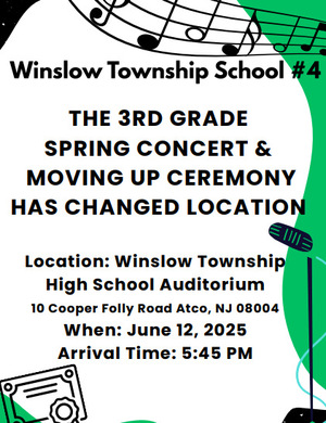 NOTICE THIRD GRADE SPRING CONCERT